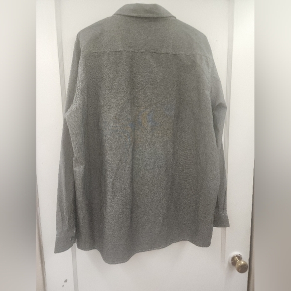 Key Chambray Work Shirt Men Size XLR GREY Button Long Sleeve EUC - Picture 2 of 7